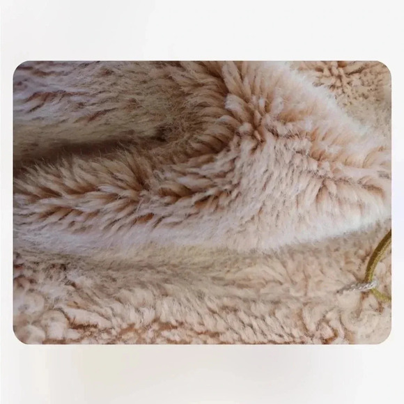 Zara Girls Faux Fur Dusty Pink Vest Size 4 - Picture 6 of 8